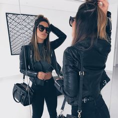 Mode Rockabilly, All Black Fashion, Looks Black, Pinterest Fashion, All Black Outfit, Feminine Outfit, Edgy Outfits, Mode Inspiration, College Outfits