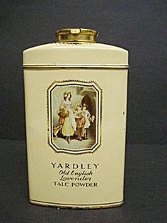 an old fashioned tea canister with the label yaddley and english tea powder