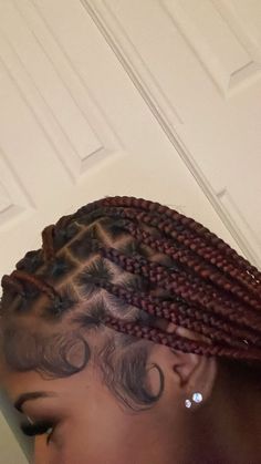 Big Box Braids Hairstyles, Black Ponytail Hairstyles, Box Braids Hairstyles For Black Women, Dyed Hair Inspiration, Cute Box Braids Hairstyles, Quick Braided Hairstyles