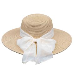 Straw Sun Hat with Chiffon Bow - Karen Keith Hats — SetarTrading Hats Chic Sun Hat With Bow For Kentucky Derby, Adjustable Bow Boater Hat For Kentucky Derby, Chic Sun Hat With Bow For Vacation, Adjustable Boater Hat With Bow For Kentucky Derby, Chic Straw Hat With Bow For Vacation, Chic Vacation Sun Hat With Bow, Chic Vacation Straw Hat With Bow, Elegant Solid Panama Hat For Summer, Elegant Solid Color Panama Hat For Summer