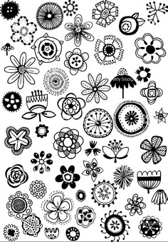 black and white floral design elements royaltyvectors for flower designs in the form of flowers