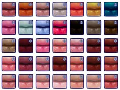 the different shades of lipstick on display