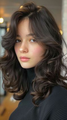 #CurledBangs #HairstyleInspiration #BeautyTips #HairGoals #ChicStyle #characters #bestideas #bear #disneycharacter #digitalart #fyp #pinteresttrends #artist #aiart #feed #amazing #post #artwork #artistic #artlover #artgallery #artlife #artisticexpression #artworld #artoftheday #artisticcommunity #artisticmind #trendsetter #trendyart #trendyartist #trendyvibes #trendygallery #trendycreations #trendyartwork #trendydesigns #trendyinspiration #trendycreatives Warm Undertone Outfits, Medium Length Haircut Thick Wavy Hair, Curls Layered Hair, Shoulder Length Hair Wavy, Pretty Hair Cuts, Curled Hairstyles For Medium Hair, Serum Skincare, Hair Inspiration Long, Layered Haircuts For Medium Hair