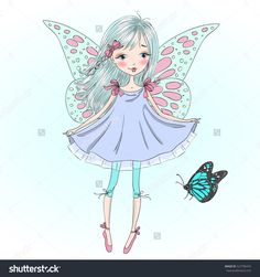 Butterfly Vector Illustration, Fairy Heart, Butterfly Vector, Cartoon Drawings Sketches, Cartoon Drawings Disney, Cartoon Drawing Tutorial, Easy Cartoon Drawings, Wallpaper Magazine, Cute Fairy