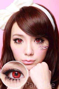 Red Contacts Lenses, Red Contacts, Cosplay Cute, Halloween Contacts, Circle Lenses, Red Circle, Contact Lenses Colored, Colored Contacts