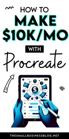 Discover how to make money with Procreate. Ideal for digital artists who want to monetize their art and make money online. #howtomakemoneyonline #makemoneyideas #howtomakemoneyfromhome #makemoneyonline Small Business Ideas Products, Business Ideas For Women Startups, Make Side Money, Using Procreate, Pinterest Affiliate Marketing