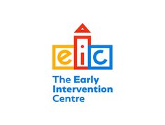 the early interventent centre logo with blocks and letters in blue, red, yellow and green