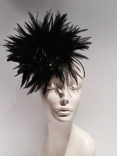 Black Feather Headpiece- 1920 Headdress- Fascinator- Wedding -1950s- Handmade in USA- Vintage Inspired - Head Band Hello, This feather fascinator is made with 11 inch black feathers and is about 5 inches high. They are placed on a 1/8 black satin covered band that fits any adult head size (8 to 80 years old) and is very comfortable. Available colors: Black ( shown) Brown white Turquoise Fuchsia etc. -------------------------------------------------- To add a veil to this fascinator please purcha Ostrich Feather Headpiece For Kentucky Derby Party, Ostrich Feather Headpieces For Kentucky Derby Party, Kentucky Derby Ostrich Feather Headpiece For Party, Black Feathered Fascinator For Kentucky Derby, Fitted Party Headpiece With Ostrich Feathers, Fitted Black Fascinator With Feather Trim, Gatsby Style Feather Fascinator For Party, Black Ostrich Feather Headpiece, Feathered Evening Headpieces For Carnival