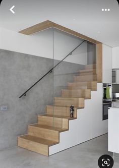 Stairs Decoration, Staircase Design Modern, Contemporary Stairs, House Staircase, Glass Stairs, Open Staircase, Concrete Stairs