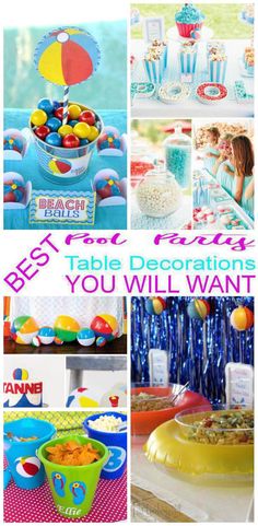 the best pool party table decorations you will want