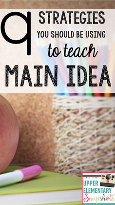 an apple sitting on top of a desk next to a pile of books and pencils