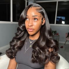 Cute Weave Hairstyles, Senior Pictures Hairstyles, Colorful Hairstyles, Sew In Hairstyles, Side Part Hairstyles, Birthday Hairstyles, Hair Body Wave, Protective Hairstyles Braids