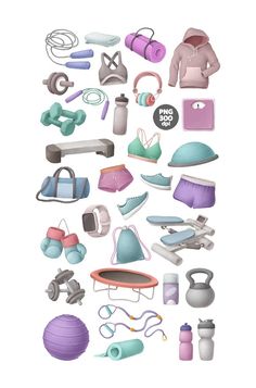 an image of various items that are in the shape of a rectangle