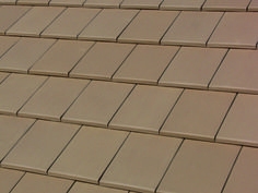 a close up view of a tan colored roof