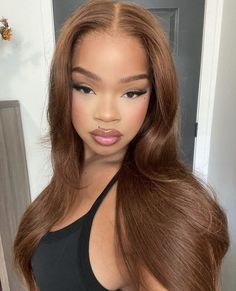 Honey Brown Hair, Brown Hair Inspo, Ginger Hair Color, Dyed Natural Hair, Honey Blonde Hair, Pretty Hair Color, Dye My Hair, Baddie Hairstyles, Hair Inspiration Color