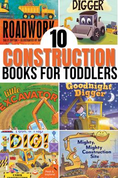 10 books for toddlers to read about construction