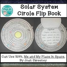 solar system circle flip book can use with me and my place in space