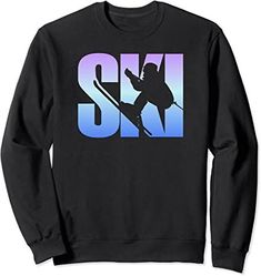 Ski Winter Sports Skiing Funny Sweatshirt Men Ski Outfit, 80s Ski Outfit, Ski Weekend Outfit, Cute Skiing Outfit, White Ski Pants, Ski Outfits For Women