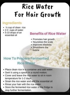 Shampoo Add Ins For Hair Growth, Magnesium Hair Growth, Diy Natural Hair Growth Recipes, Ricewater Hairgrowth Recipe, Homemade Hair Treatments For Growth, Rice Water For Hair Growth Recipe, Hair Growth Recipes Homemade, Rice Water For Hair Growth How To Use, Rice Hair Mask Recipe