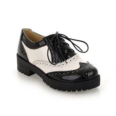 Vintage Hot Womens Wing Tip Lace Up Fashion Punk New Casual Pump Shoes Size 4-11 Condition: 100% Brand New  Color:see the photo Heel :4  cm US4.5=UK2.5=EUR35 US5.5=UK3=EUR36 US6=UK4=EUR37 US7=UK5=EUR38 US8=UK6=EUR39 US9=UK7=EUR40 US9.5=UK7.5=EUR41 US10=UK8=EUR42 US10.5=UK8.5=EUR43 US11=UK9=EUR44 US11.5=UK9.5=EUR45 Women Brogues, Creepers Shoes, Casual Pumps, Preppy Shoes, Leather Oxford Shoes, Women Oxford Shoes, Retro Women, Creepers, Lace Up Flat