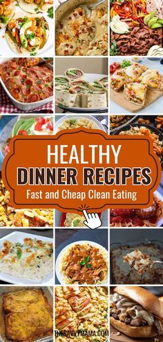 healthy dinner recipes fast and cheap clean eating