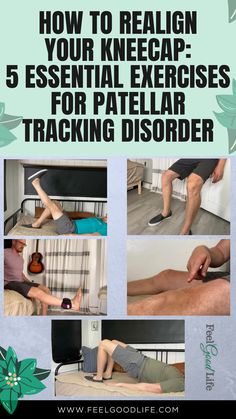 Realign your kneecap and combat Patellar Tracking Disorder with 5 essential exercises. Strengthen thigh muscles, improve flexibility, and enhance kneecap stability to ensure proper alignment. Suitable for anyone experiencing knee discomfort, these exercises can be a key part of your recovery strategy. Start these targeted routines to improve patellar tracking and regain pain-free movement. #KneecapAlignment #PatellarDisorder #ThighStrength #FlexibilityExercise Patellar Subluxation Exercises, Knee Tracking Exercises, Pt Exercises For Knees, Patellar Tracking Disorder, Patellofemoral Pain Syndrome, Knee Pain Relief Exercises, Knee Problem, Stability Exercises, How To Strengthen Knees