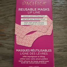 Re-Usable Lip Line Masks Designed To Be Paired With Your Favorite Serum Or Moisturizer 100% Silicone Masks Create A Vacuum-Like Seal Between Your Favorite Serum And Your Skin, Helping To “Seal” In The Ingredients And Boost Hydration Perfectly Sticky Texture Also Allow You To Gently Lift And Flatten Skin, Helping To Minimize The Appearance Of Fine Lines And Wrinkles Around Your Lips Easy To Wash, Store And Reuse Over And Over With Proper Care, These Masks Should Last Several Uses Comes With Breathable Tin For Easy Storage Formulated Without Parabens, Phthalates, Petroleum, Sls Or Mineral Oil Lip Masks, Lip Line, Silicone Masks, Skin Care Mask, Natural Health Remedies, How To Line Lips, Lip Mask, Skin Care Women, Health Remedies