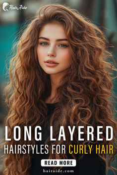 Get inspired with 15 long layered hairstyles for curly hair! From soft layers to bold cuts, find the perfect style to highlight your natural curls and add volume. Natural Curly Hair Layers, Haïr Cut For Curly Hair, Curly Hairstyles Layered, Natural Red Heads, Long Curly Hairstyles