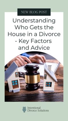 Going through a divorce and wondering who gets the house? We know it's a complex and emotional question. Our post provides you with key factors to consider and advice to help you navigate this difficult decision. Learn about marital property laws and how they impact the fate of the family home. Find out if selling or retaining the house is the best option for you. Don't face this challenging process alone. #divorceadvice #whoegetsthehouse Divorce Settlement, Divorce Mediation