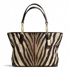 Zebra Bag, Cheap Coach Bags, East West, Coach Purses, Print Fabric, Zebra Print, Coach Handbags, Handbag Accessories, Need This