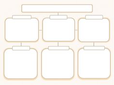 a blank paper diagram with four different sections