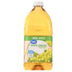 a bottle of grape juice on a white background