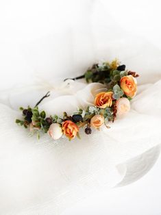 Flower Girl Crown Flower Wedding Crown Terracotta Flower - Etsy Australia Flower Wedding Crown, Orange Crown, Woodland Crown, Baby Flower Crown, Boho Flower Crown, Wedding Planner App, Girls Crown, Flower Girl Crown, Crown Flower