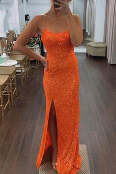 Details： Product :gh2238 Fabric：as picture shown Sleeves：sleeveless Color：As Picture,Custom color Back Details: as picture shown Sleeveless Orange Prom Dress, Orange Sleeveless Dress For Prom Season, Orange Sleeveless Dresses For Prom Season, Formal Prom Dresses Long, Mermaid Sequin, Green Sequins, Dress Measurements, Mermaid Fashion, Formal Dresses Prom