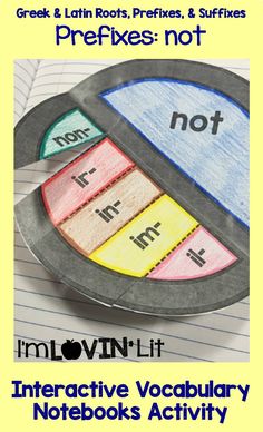 an interactive vocably notebook activity for pre - k students