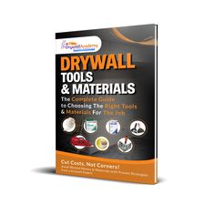 the front cover of drywall tools and materials book, which includes instructions for how to use