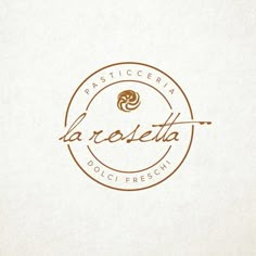 the logo for a restaurant called la rosita, which is located in italy