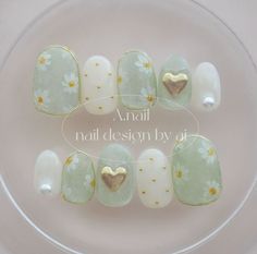 Nail Art Korean Style Cute, Cream Nail Art, Nail Designs Tutorial, Cute Nail Art Designs, Pretty Nail Designs, Blush Nails