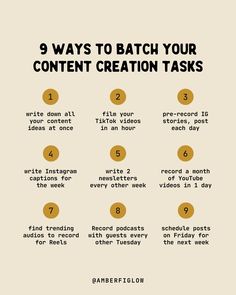 the 9 ways to batch your content creation tasks