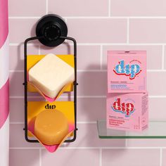 Attention all hair types, textures, dramas & backstories... You already show up for the environment, but you can literally show up every day looking your best. The Dip shampoo bar is the first of its kind & is truly magic: the LESS you press, the MORE luxurious the lather, resulting in less fear of breakage, less waste, & a much longer-lasting bar. Packed with ingredients like Prickly Pear, Amla, Plum & Passion Fruit Oil known to nourish both the scalp and hair. Dip was obsessively formulated to Shampoo Bar Packaging Ideas, Best Shampoo Bars, Shampoo Packaging, Color Safe Shampoo, Washing Soap, Coconut Almond, The Dip, Conditioner Bar, Package Deal