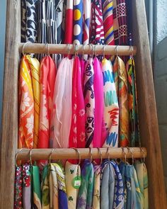 Unusual storage Boutique Scarf Display Ideas, Closet Scarf Organization, Diy Scarf Storage Ideas, Diy Scarf Display Stand, Hanging Scarves On Wall Display, Retail Scarf Display Ideas, Storage For Scarves Scarf Organization, Displaying Scarves For Sale, Scarf Display Ideas Visual Merchandising