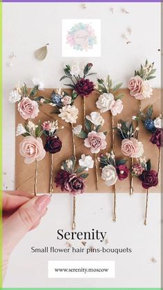 Flower hair pins by Serenity [Video] | Hair flowers diy, Wedding hair accessories diy, Hair pins diy Flower Hair Accessories Diy, Handmade Hair Pins, Floral Hair Clips, Diy Clips For Hair, Hair Accessories Handmade, Flower Pins For Hair, How To Make Hair Clips Diy, Diy Hair Flowers, Diy Flower Hair Clips