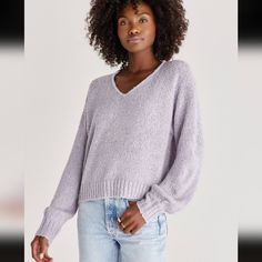 Altr'd State V Neck Purple Pullover Sweater Size: Large Approx. Pit To Pit: 23" Approx. Length From Shoulder To Bottom: 23" Color: Lilac Condition: New With Tags Features: * Has Stretch * V-Neck * Cozy * Soft * Style Sta687-23 * 100% Polyester Open To Offers! Y2k Trends Millenial Girlcore Hyperfeminine Coquettecore Preppy Cozy Softcore Cafecore Cafeaesthetic Fallvibes Pastel Knits, Boucle Knit, Tapered Joggers, Women Clothing Boutique, Layered Look, Fall Looks, Ladies Boutique, How To Better Yourself, V Neck Sweater