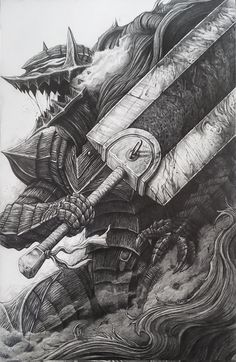 Rage Art Illustrations, Rage Art, Kentaro Miura, Winter Arc, Dark Souls Art, Peace Illustration, 다크 판타지