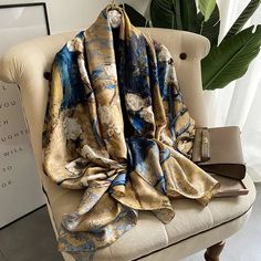 Introducing our Luxury Silk Scarf: the epitome of elegance and sophistication, wrapped in luxurious silk! Elevate any outfit with this timeless accessory that seamlessly blends style and comfort.Crafted with the finest silk materials, our scarf exudes a sense of opulence and refinement. Whether you're dressing up for a formal event or adding a touch of flair to your everyday ensemble, this scarf is sure to turn heads and make a statement.Indulge in the luxury you deserve with our exquisite Luxury Silk Scarf – because every outfit deserves a touch of professional chic and a dash of fun!Information:Product: Luxury ScarfSize: 180x90cmWeight: about 120gMaterial: Polyester(Silk feeling)Season: Spring/Summer/Autumn/Winter Luxury Silk Scarves, نظارات شمسية, Bagan, Silk Shawl, Luxury Silk, Neck Scarf, Timeless Accessories, Silk Material, Bahrain