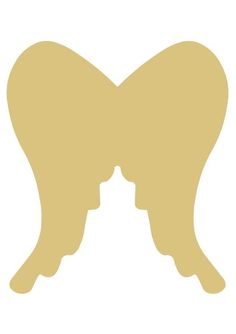 the silhouette of a butterfly's wings is shown in gold on a white background