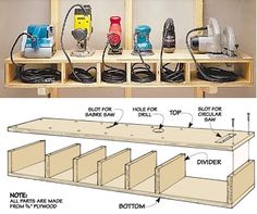 an assembly diagram shows how to build a diy workbench for woodworking