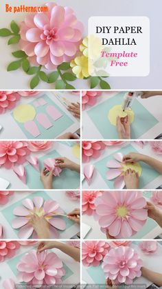 how to make paper dahlia flowers that are easy and fun for the whole family