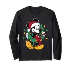 PRICES MAY VARY. Solid colors: 100% Cotton; Heather Grey: 90% Cotton, 10% Polyester; All Other Heathers: 50% Cotton, 50% Polyester Imported Pull On closure Machine Wash Officially Licensed by Disney Disney, Classic, Cartoon, Walt Disney, Disneyland, Mouse, Mickey Mouse, Classic, Comic, Christmas, Holidays, Wreath, Christmas Lights. Graphic Artwork: ODNY-0915 Lightweight, Classic fit, Double-needle sleeve and bottom hem Comic Christmas, Mickey Mouse Classic, Disney Christmas Shirts, Mickey Christmas, Mickey Mouse Christmas, Mouse Christmas, Wreath Christmas, Graphic Artwork, Disney Christmas