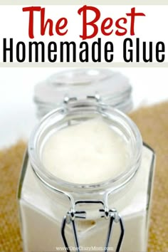 how to make glue with just 2 ingredients is an easy and delicious recipe